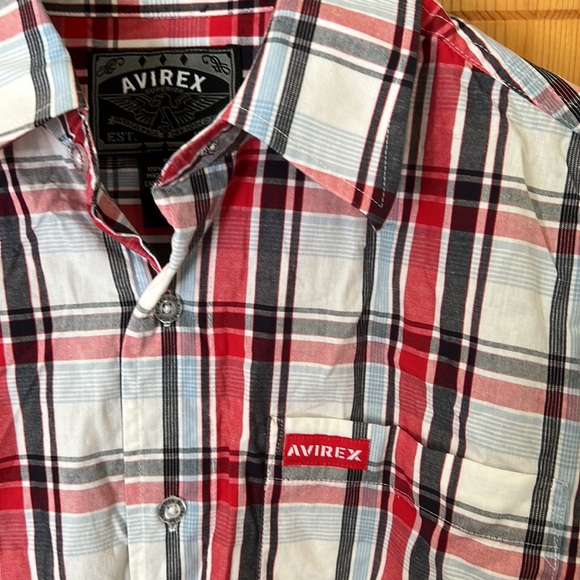 Avirex small short sleeve button up shirt. - Picture 4 of 4